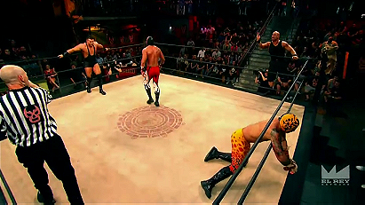 King Cuerno & Cage vs. Prince Puma & Hernandez (Lucha Underground, 5/6/15)