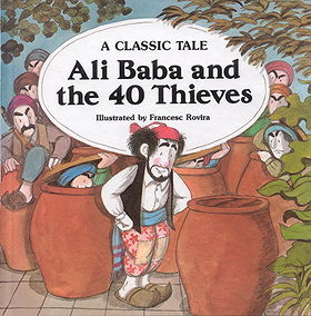 Ali Baba and the 40 Thieves (A Classic Tale) (English and Spanish Edition)