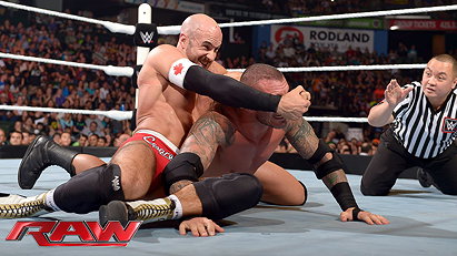 Randy Orton vs. Cesaro vs. Kevin Owens (8/10/15)