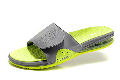 Cool Grey/Volt Green Nike Lebron James Brand New Slippers