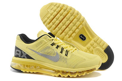 Nike Running Air Max 2013 Electric Yellow Reflective Silver Cool Grey Mens
