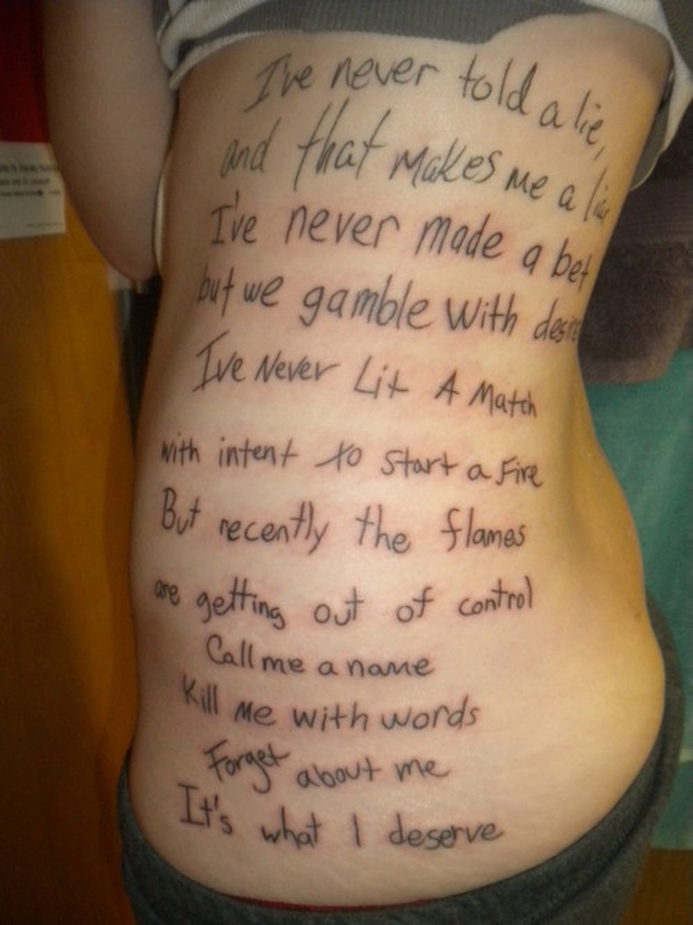 What would you get for an All Time Low lyric tattoo  Quora