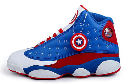 Nike Jordan XIII Captain America Retro Basketball Shoes Mens