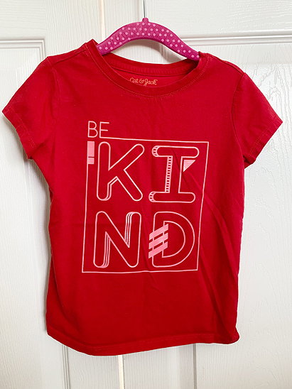 Cat & Jack Red Be Kind T-shirt