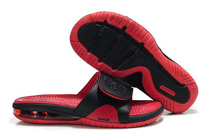 Nike Air LeBron Mens Slide Black/University Red Casual Shoe
