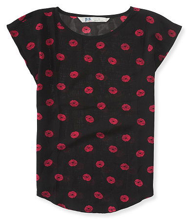 Kids' Sheer Lips Top