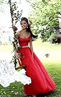 Sherri Hill 21249 Strapless Red Open Back Belted Long Evening Gown Cheap