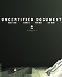 Uncertified Document