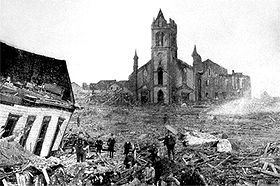 Searching Ruins on Broadway, Galveston, for Dead Bodies