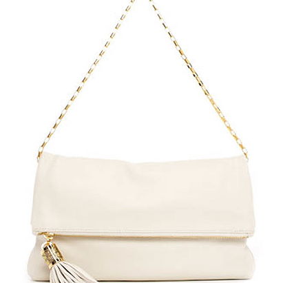 Michael Kors Bags Large Tonne Pebbled Leather Fold-Over Clutch