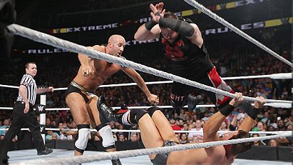 Cesaro vs. Sami Zayn vs. Kevin Owens vs. The Miz (Extreme Rules 2016)