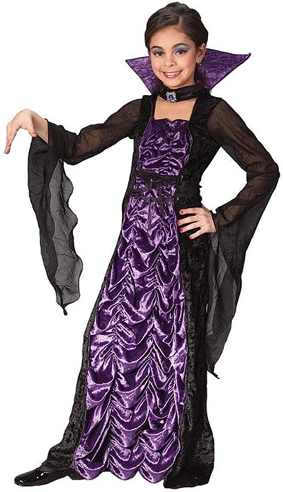 Fun World Purple Vampiress Costume, Medium 8 - 10, Purple