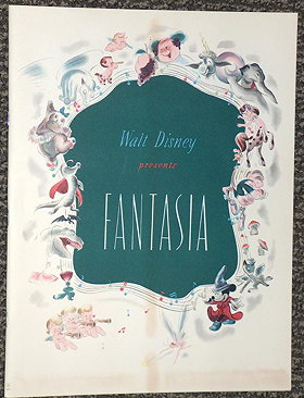 Walt Disney Presents Fantasia Program