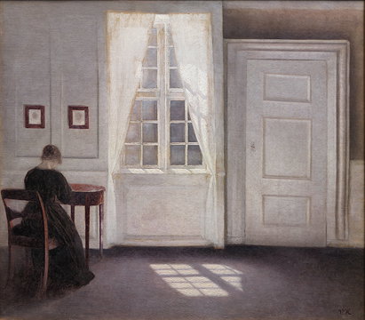 Hammershøi Vilhelm : A Room in the Artist's Home (1901)