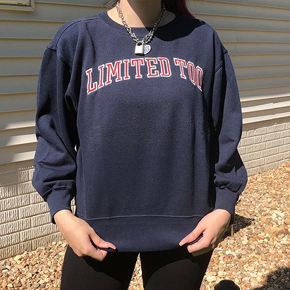 Vintage 90s Limited Too spellout logo sweatshirt 