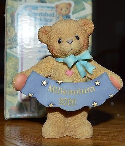Cherished Teddies - Bear With Millennium 2000 Banner
