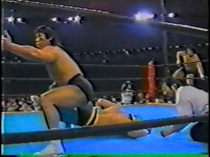 Genichiro Tenryu & Tiger Mask II (Mitsuharu Misawa) vs. Riki Choshu & George Takano