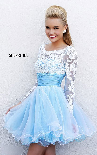 2015 A-Line Short Layered Prom Dress Sherri Hill 21234 Hot