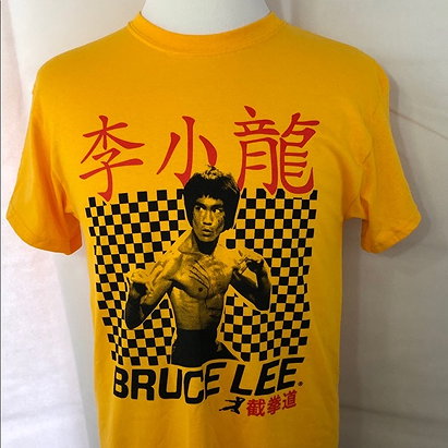 Bruce Lee Medium Yellow T Shirt NWOT