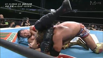 Shinsuke Nakamura vs. Kazuchika Okada (NJPW, G1 Climax 24, 08/10/14)