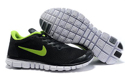 Nike Free 3.0 V2 Black Volt-Mens