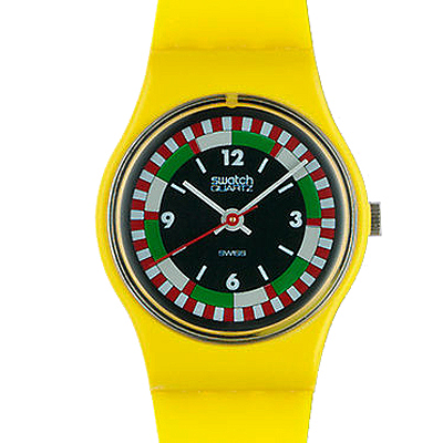 Swatch Yellow Racer GJ400
