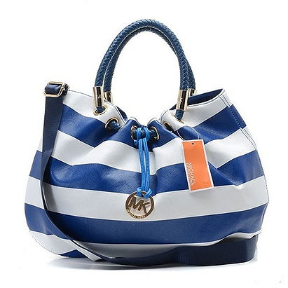 Michael Kors Marina Striped Large Tote Bags