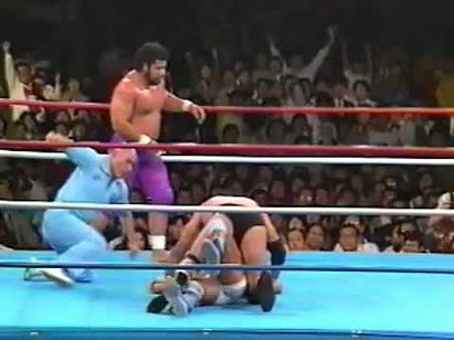 Jumbo Tsuruta & King Haku vs. Mr. Perfect & Rick Martel  (AJPW, Wrestling Summit, 08/13/90)