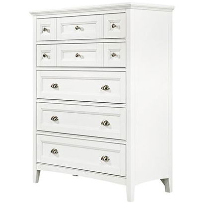 Kentwood 5-Drawer White Chest