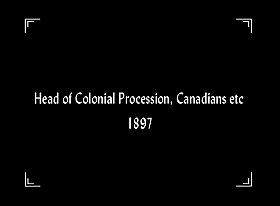 Head of Colonial Procession, Canadians etc