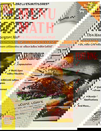 Menu Math: The Hamburger Hut, Multiplication / Division, Grades 3-6