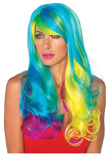 Prism Long Rainbow Wig