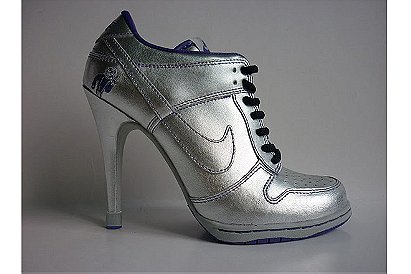 Womens Size Nike SB Heels Low Shoes with Silver