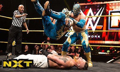Enzo Amore & Colin Cassady vs. The Lucha Dragons (NXT, 03/11/15)