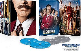 Anchorman 1: The Legend Of Ron Burgundy & Anchorman 2: The Legend Continues Steelbook (Blu-Ray + Dig