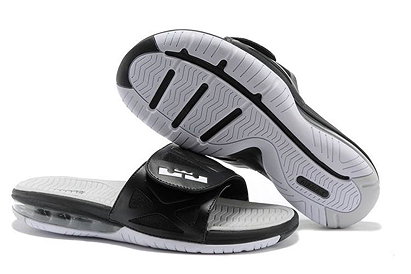 Air LeBron 2 Slide Black/Strata Grey Nike Mens Size Shoes