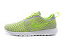 Buy 2015 Nike Roshe Running Knit Womens Shoes Discount Couples Shoes Fluorescent Green