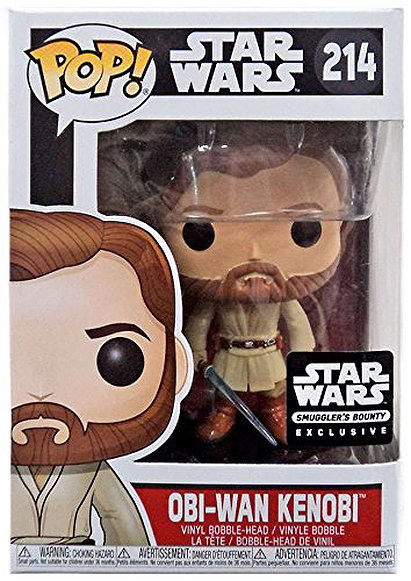 Funko Pop Vinyl Star Wars Obi-Wan Kenobi Exclusive Bobblehead Figure 214