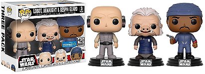 Funko Pop! Star Wars 3 Pack Walmart Exclusive Lobot, Ugnaught, & Bespin Guard