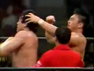 Mitsuharu Misawa & Toshiaki Kawada vs. Yoshiaki Yatsu & Samson Fuyuki (5/14/90)