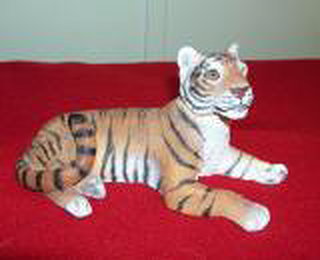 Tiger Figurine - Tiger Lying Down, Lg. (Living Stone)