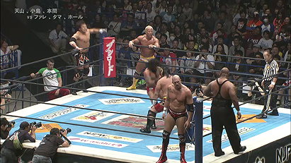 Hiroyoshi Tenzan, Satoshi Kojima & Tomoaki Honma vs. Bad Luck Fale, Tama Tonga & Cody Hall (NJPW, Wrestling Dontaku 2015, 05/03/15)