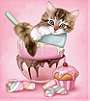 Cat & Cupcake by Maryline Cazenave