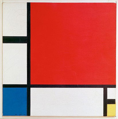 Composição II em Vermelho, Azul e Amarelo - Piet Mondrian
