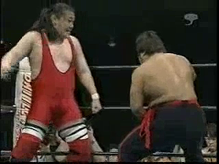 Shinya Hashimoto & Tadao Yasua vs. Tamon Honda & Masao Inoue (4/18/01)