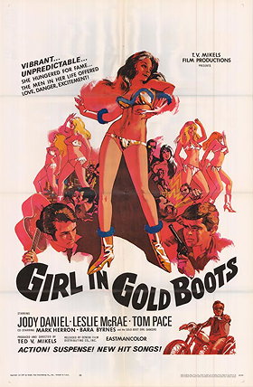 Girl in Gold Boots