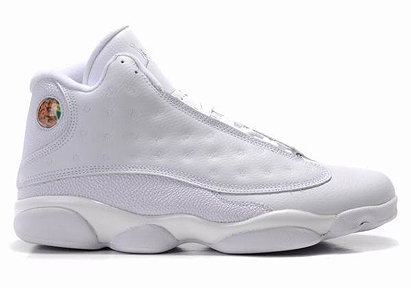 Heads Up : Nike Jordan 13 Basketball Shoes with All White for Men Size