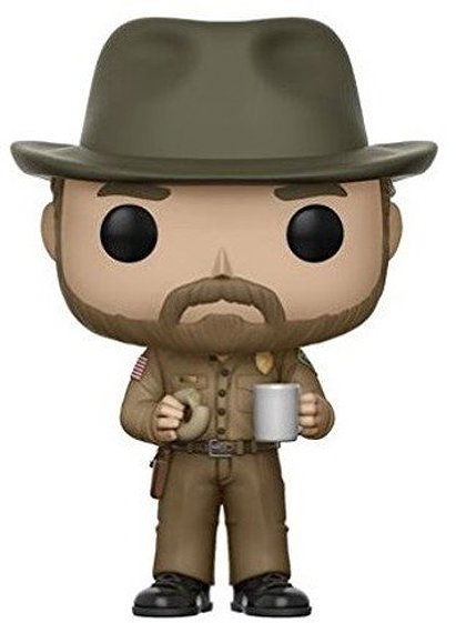 Funko Pop Television: Stranger Things-Hopper with Donut (Styles May Vary) Collectible Figure