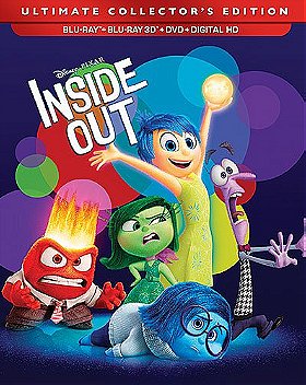 Disney Pixar Inside Out 3D Exclusive Ultimate Collector's Edition ( 3D Blu Ray + Blu Ray + DVD + Dig