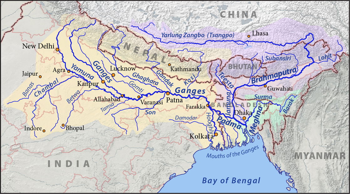 List 97+ Pictures Where Is The Ganges River On A Map Stunning